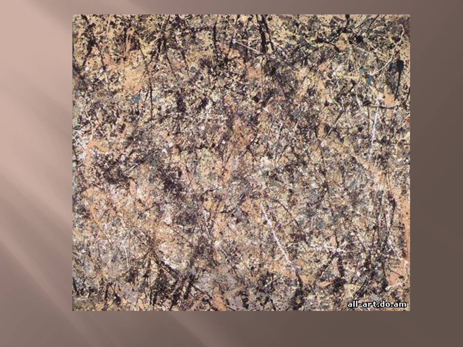 Презентація на тему «Jackson Pollock» (варіант 1) - Слайд #9 Презентація на тему «Jackson Pollock» (варіант 1) - Слайд #9