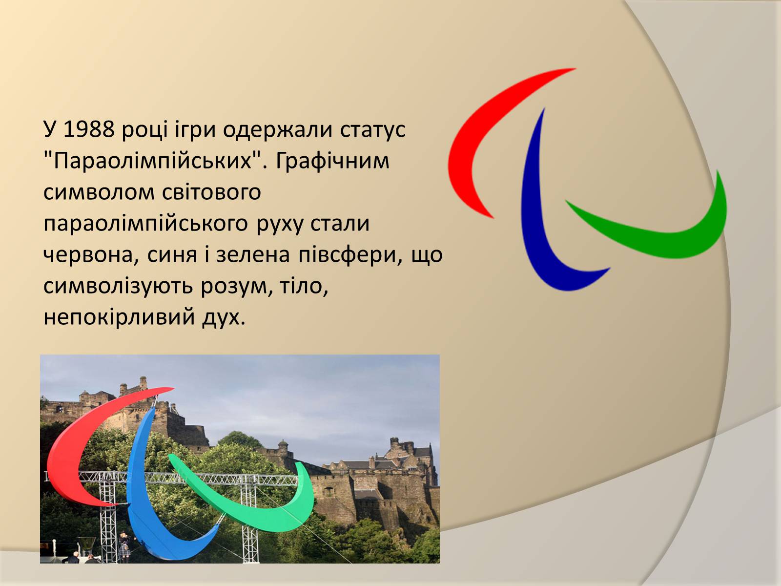 Презентація на тему «Параолімпійські ігри» - Слайд #5 Презентація на тему «Параолімпійські ігри» - Слайд #5