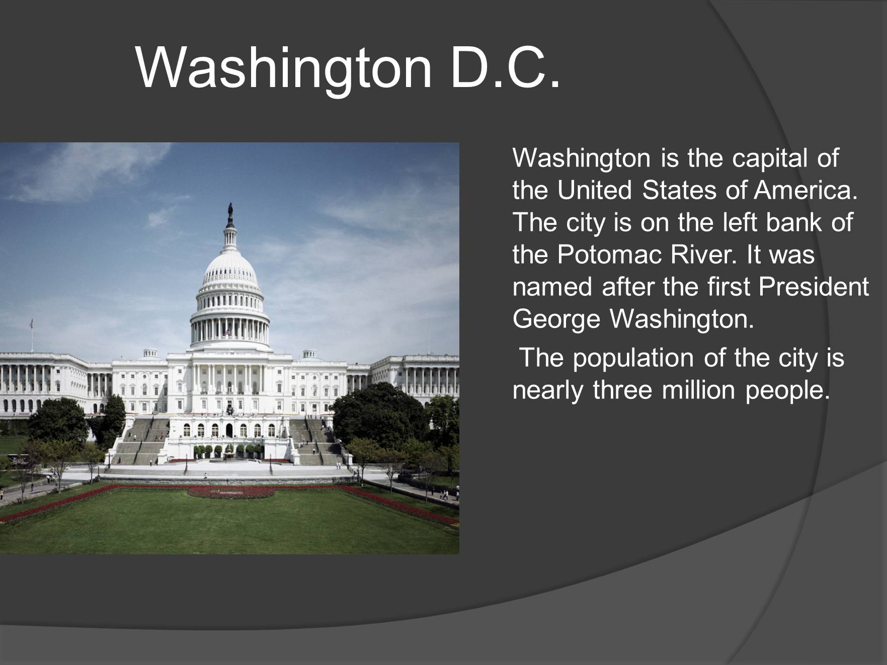 Презентація на тему «Washington D.C.» (варіант 1) - Слайд #2 Презентація на тему «Washington D.C.» (варіант 1) - Слайд #2
