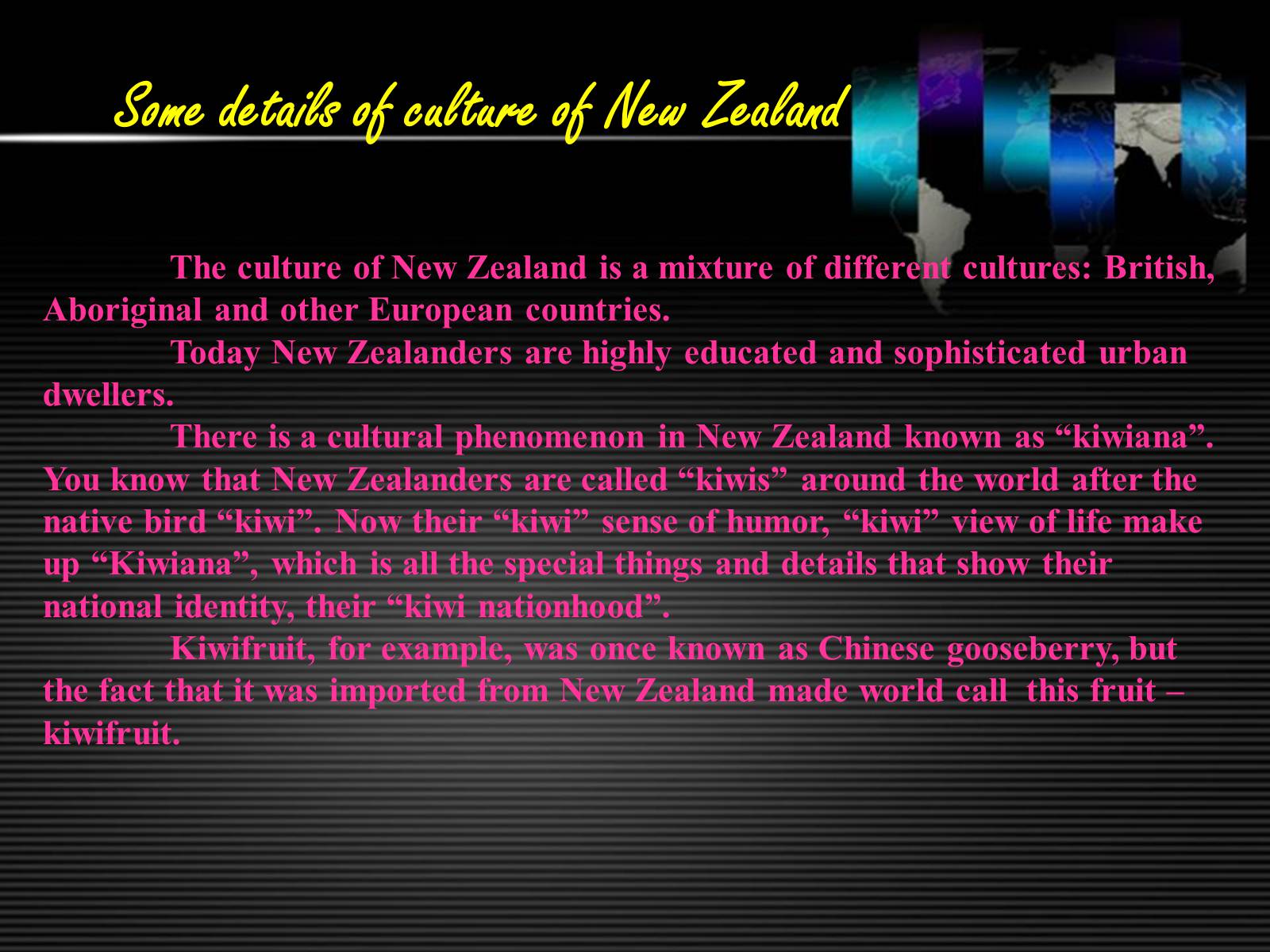 Презентація на тему «New Zealand» (варіант 6) - Слайд #21 Презентація на тему «New Zealand» (варіант 6) - Слайд #21