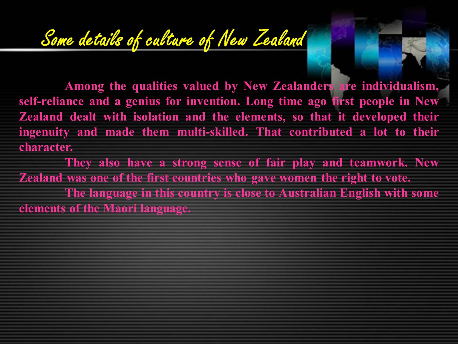 Презентація на тему «New Zealand» (варіант 6) - Слайд #24 Презентація на тему «New Zealand» (варіант 6) - Слайд #24