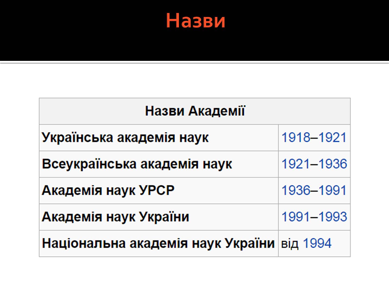 Презентація на тему «Національна академія наук України» - Слайд #3 Презентація на тему «Національна академія наук України» - Слайд #3