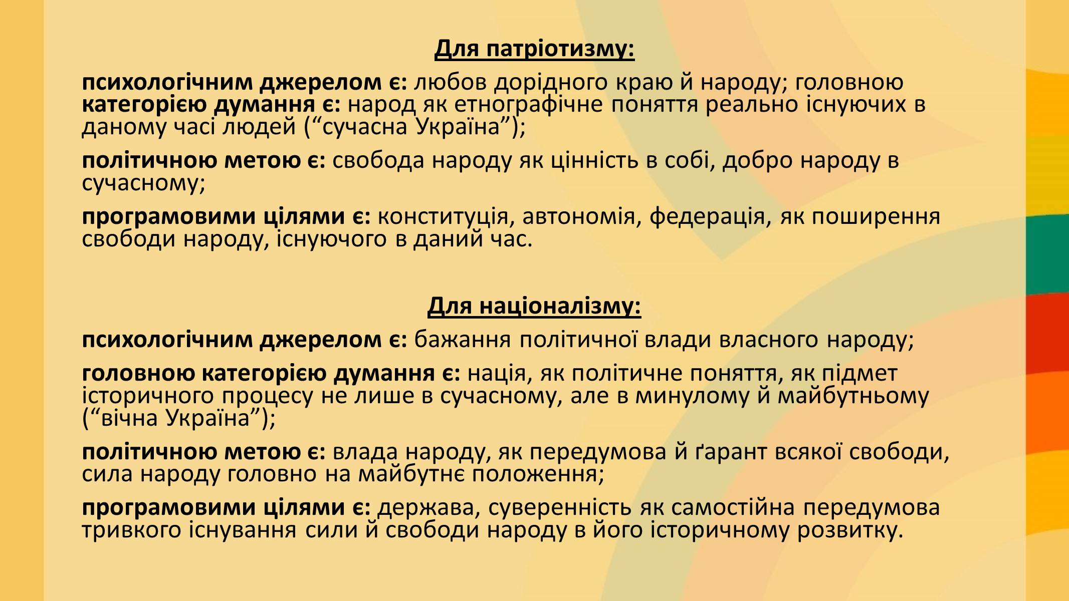 Презентація на тему «Націоналізм та Патріотизм» - Слайд #10 Презентація на тему «Націоналізм та Патріотизм» - Слайд #10