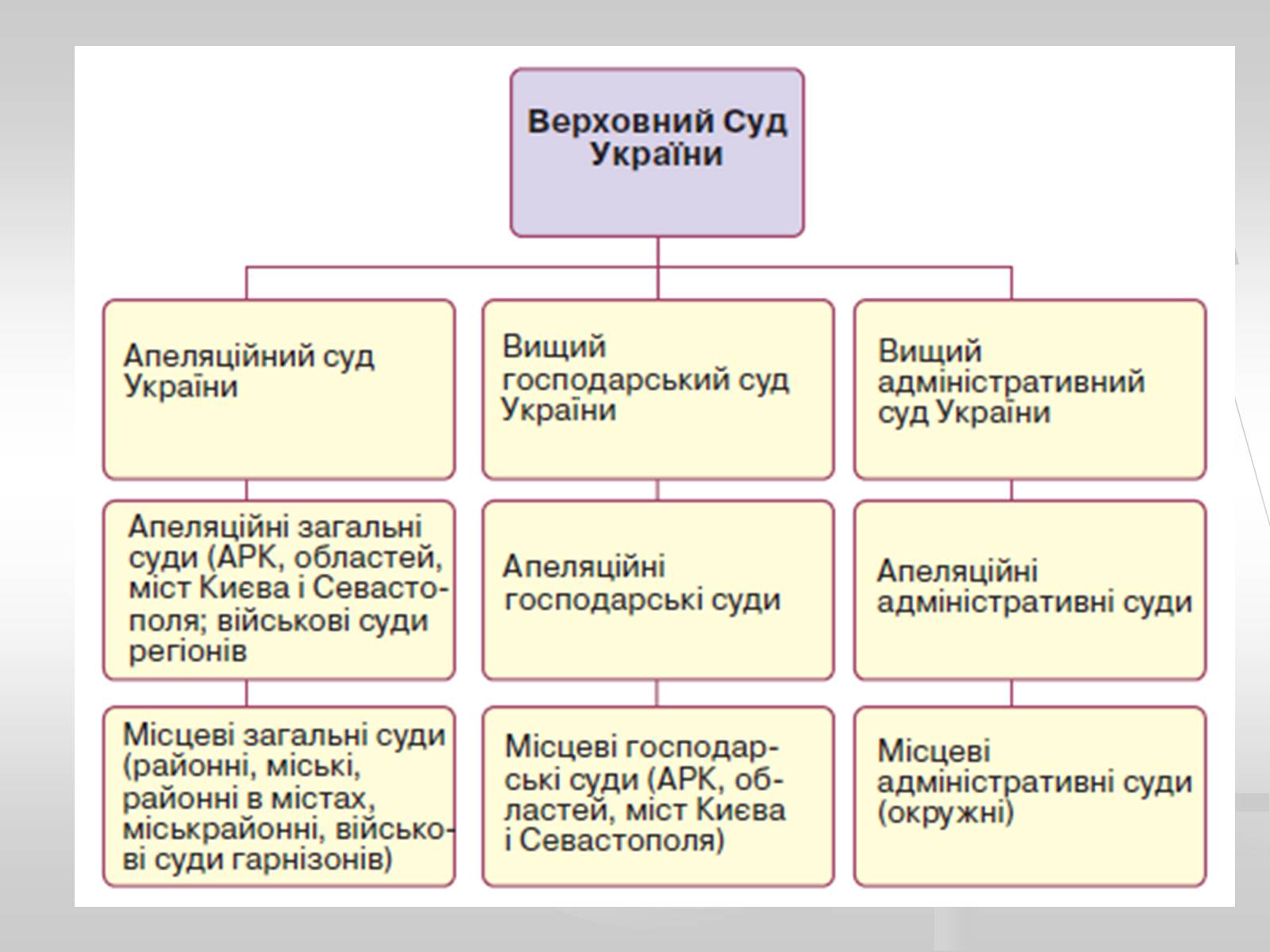 Презентація на тему «Судова влада в Україні» - Слайд #8 Презентація на тему «Судова влада в Україні» - Слайд #8