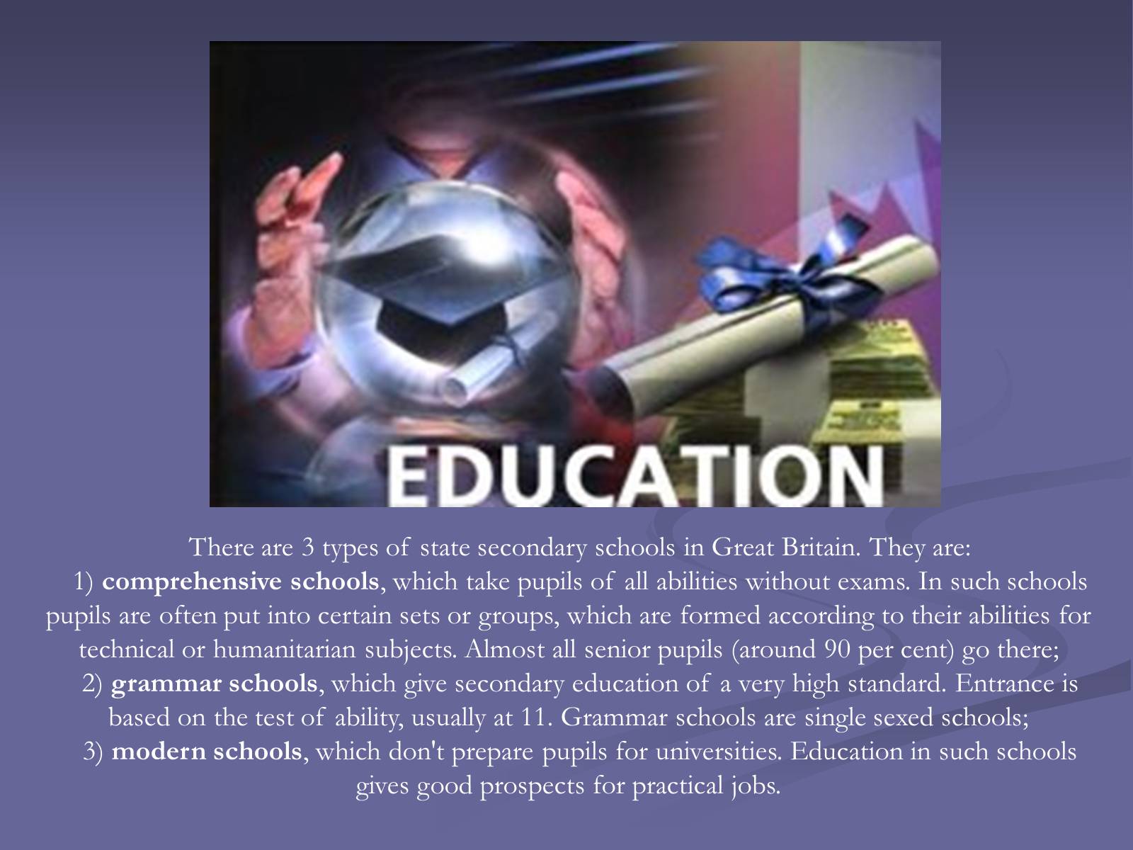 Презентація на тему «Education in Great Britain» (варіант 4) - Слайд #5 Презентація на тему «Education in Great Britain» (варіант 4) - Слайд #5