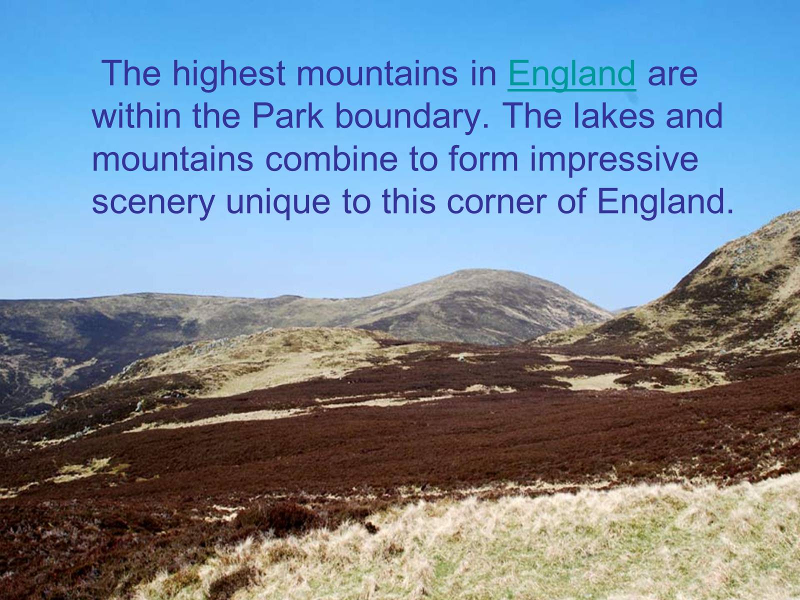 Презентація на тему «National Park Lake District» - Слайд #4 Презентація на тему «National Park Lake District» - Слайд #4