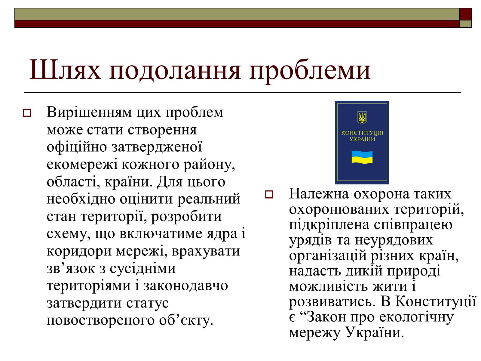 Презентація на тему «Екомережі» (варіант 1) - Слайд #9 Презентація на тему «Екомережі» (варіант 1) - Слайд #9