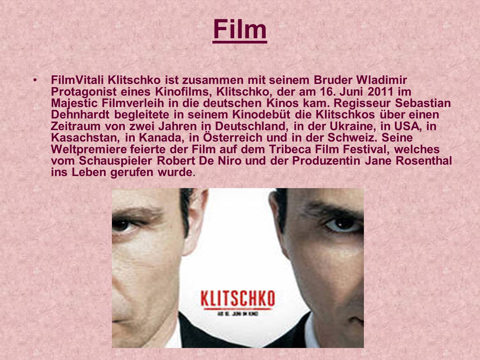 Презентація на тему «Vitalij Klitschko» - Слайд #10 Презентація на тему «Vitalij Klitschko» - Слайд #10