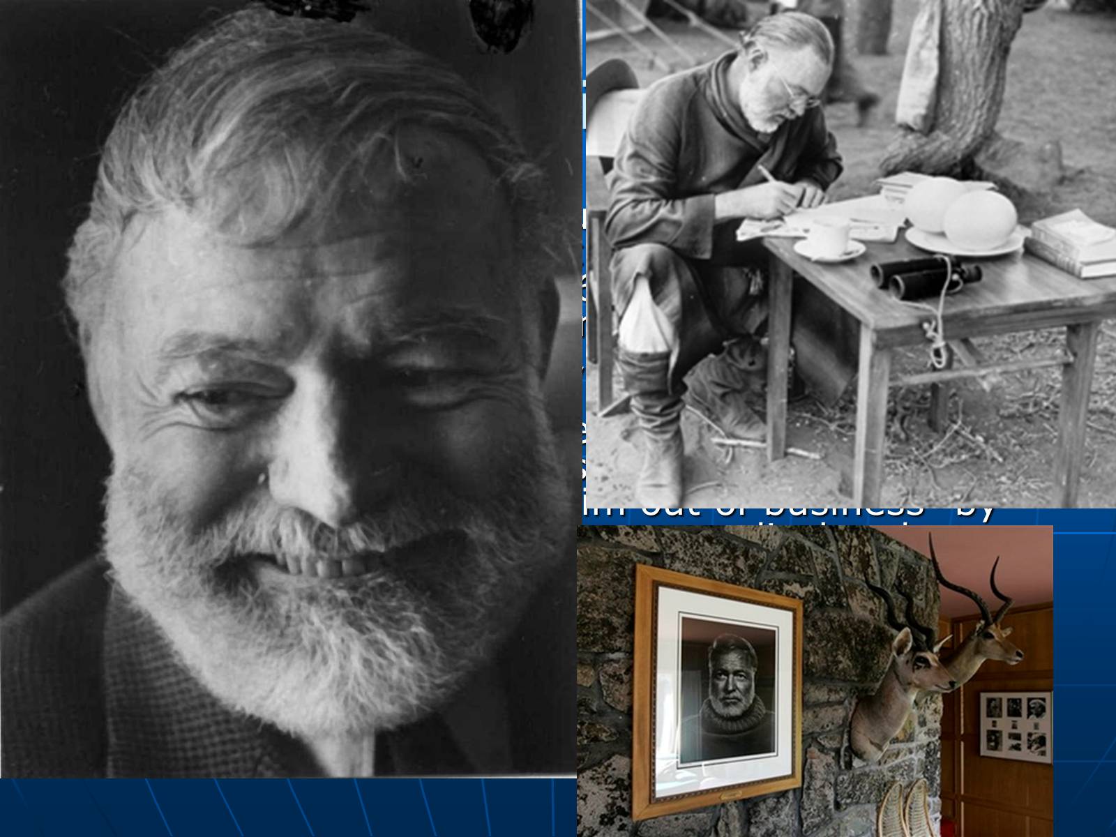 Презентація на тему «Ernest Hemingway» - Слайд #9 Презентація на тему «Ernest Hemingway» - Слайд #9