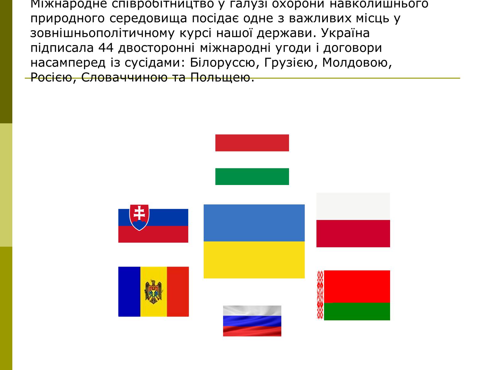 Презентація на тему «Міжнародне співробітництво України в сфері охорони довкілля» - Слайд #6 Презентація на тему «Міжнародне співробітництво України в сфері охорони довкілля» - Слайд #6