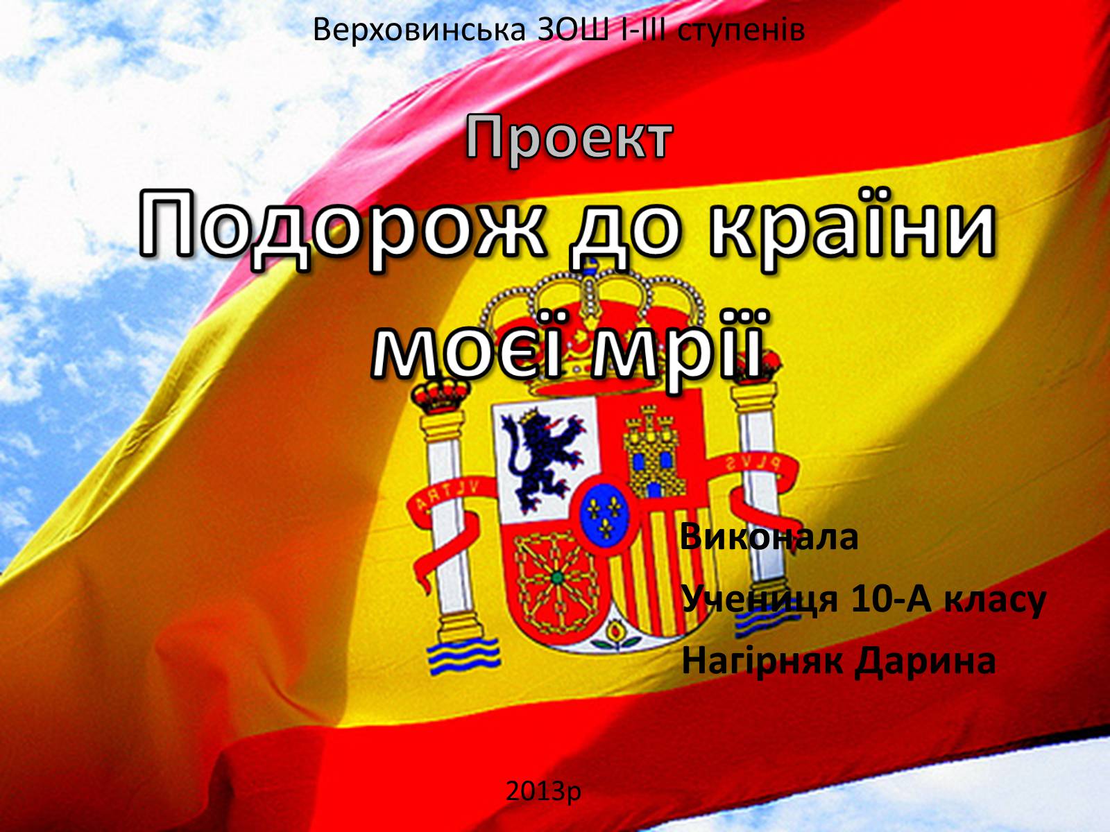 Презентація на тему «Подорож до країни моєї мрії» - Слайд #1 Презентація на тему «Подорож до країни моєї мрії» - Слайд #1
