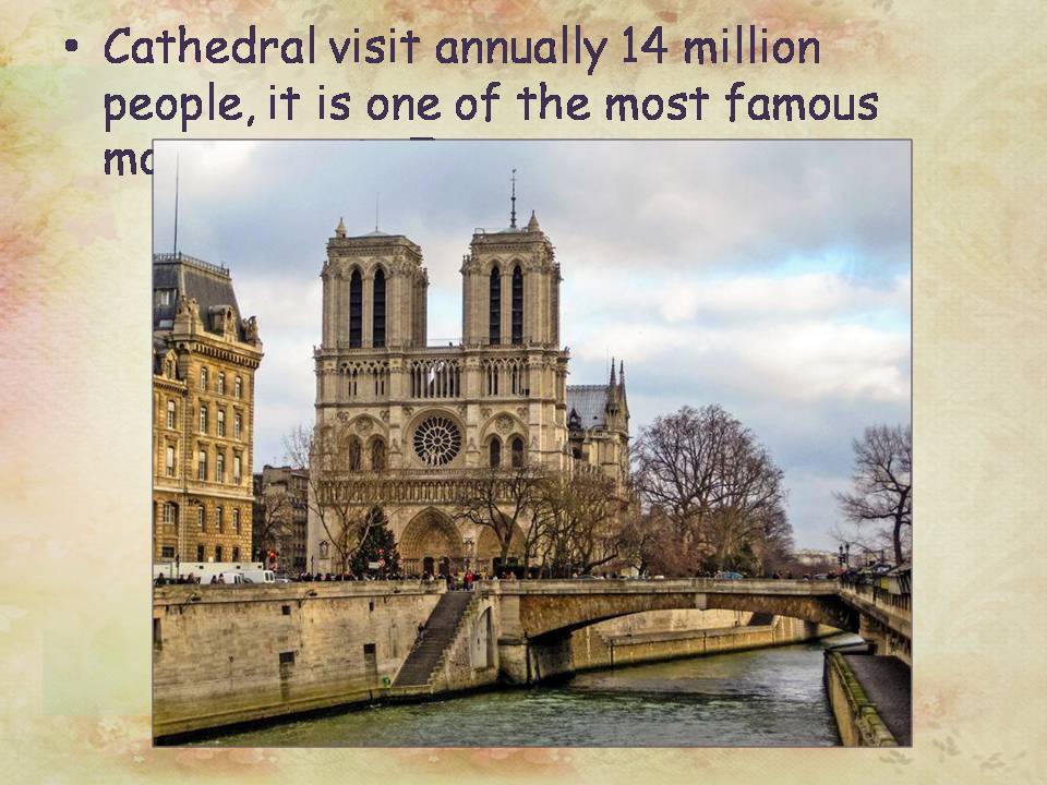 Презентація на тему «Cathedral of Notre-Dame de Paris» - Слайд #11 Презентація на тему «Cathedral of Notre-Dame de Paris» - Слайд #11