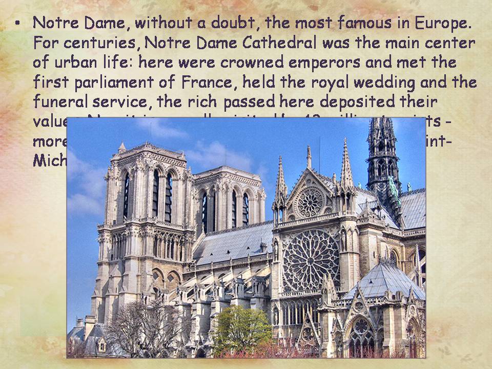 Презентація на тему «Cathedral of Notre-Dame de Paris» - Слайд #16 Презентація на тему «Cathedral of Notre-Dame de Paris» - Слайд #16