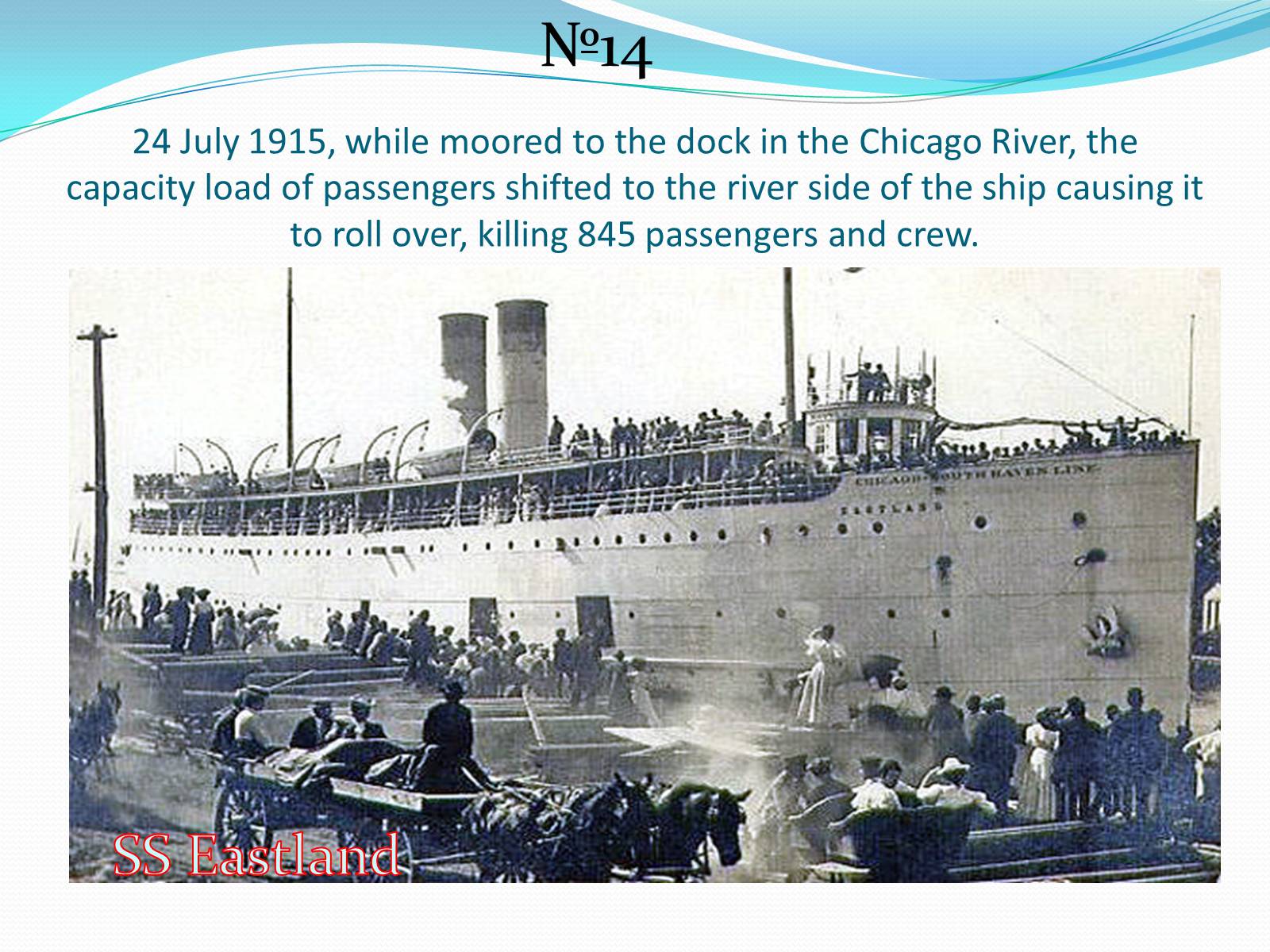 Презентація на тему «25 Greatest Maritime Disasters In History» - Слайд #13 Презентація на тему «25 Greatest Maritime Disasters In History» - Слайд #13