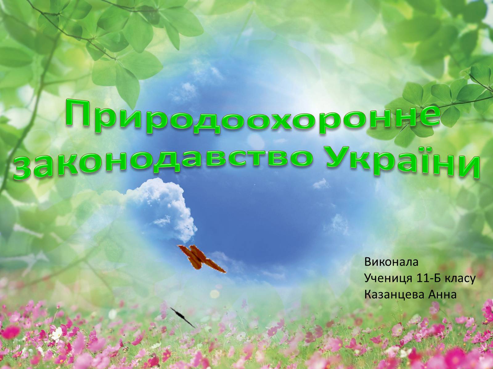 Презентація на тему «Природоохоронне законодавство України» (варіант 2) - Слайд #1 Презентація на тему «Природоохоронне законодавство України» (варіант 2) - Слайд #1