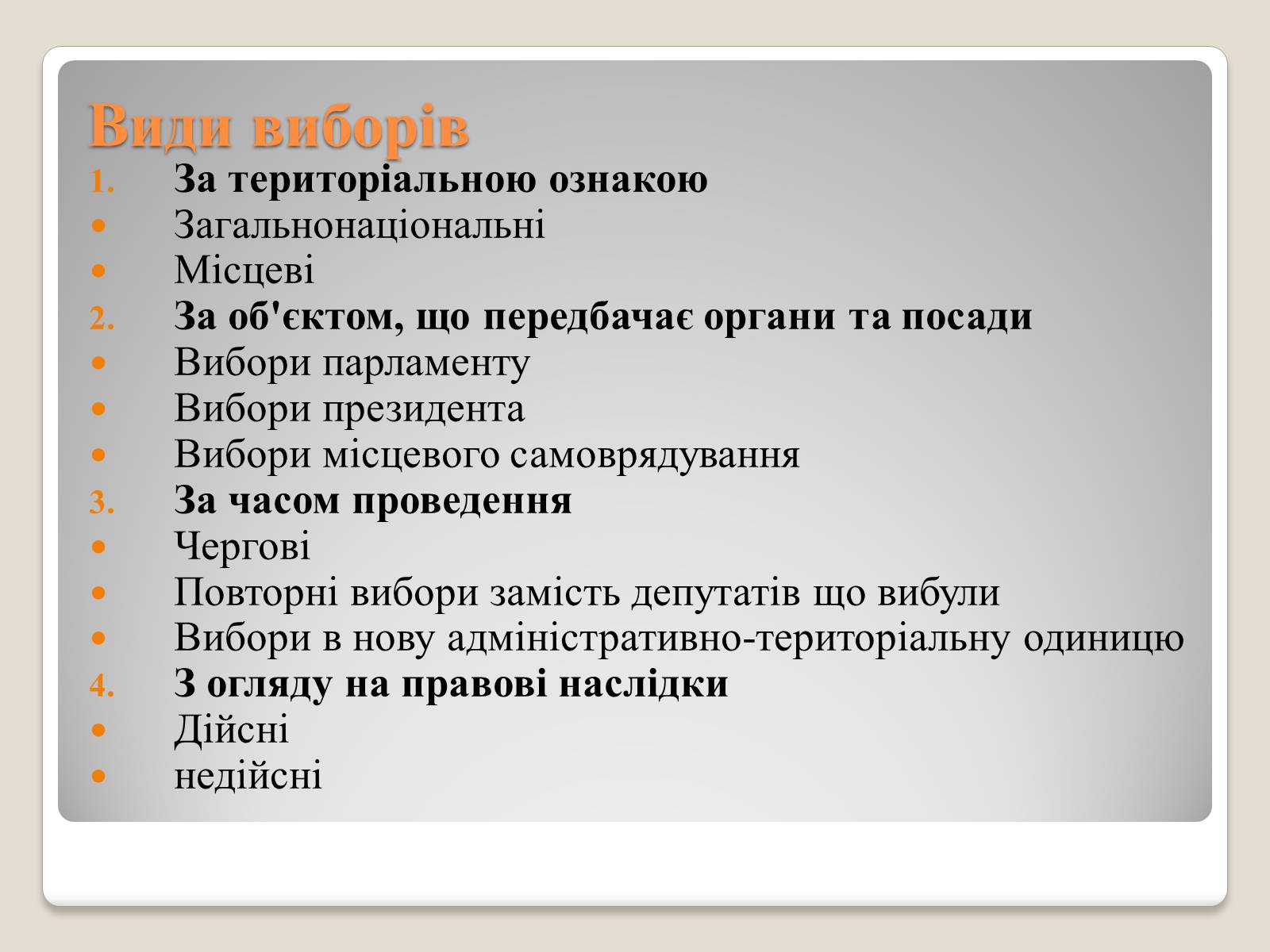 Презентація на тему «Вибори» - Слайд #6 Презентація на тему «Вибори» - Слайд #6