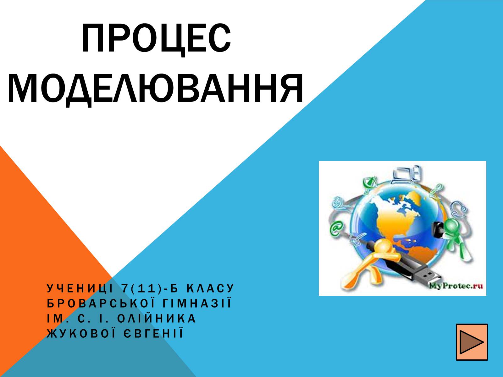 Презентація на тему «Процес моделювання» - Слайд #1 Презентація на тему «Процес моделювання» - Слайд #1