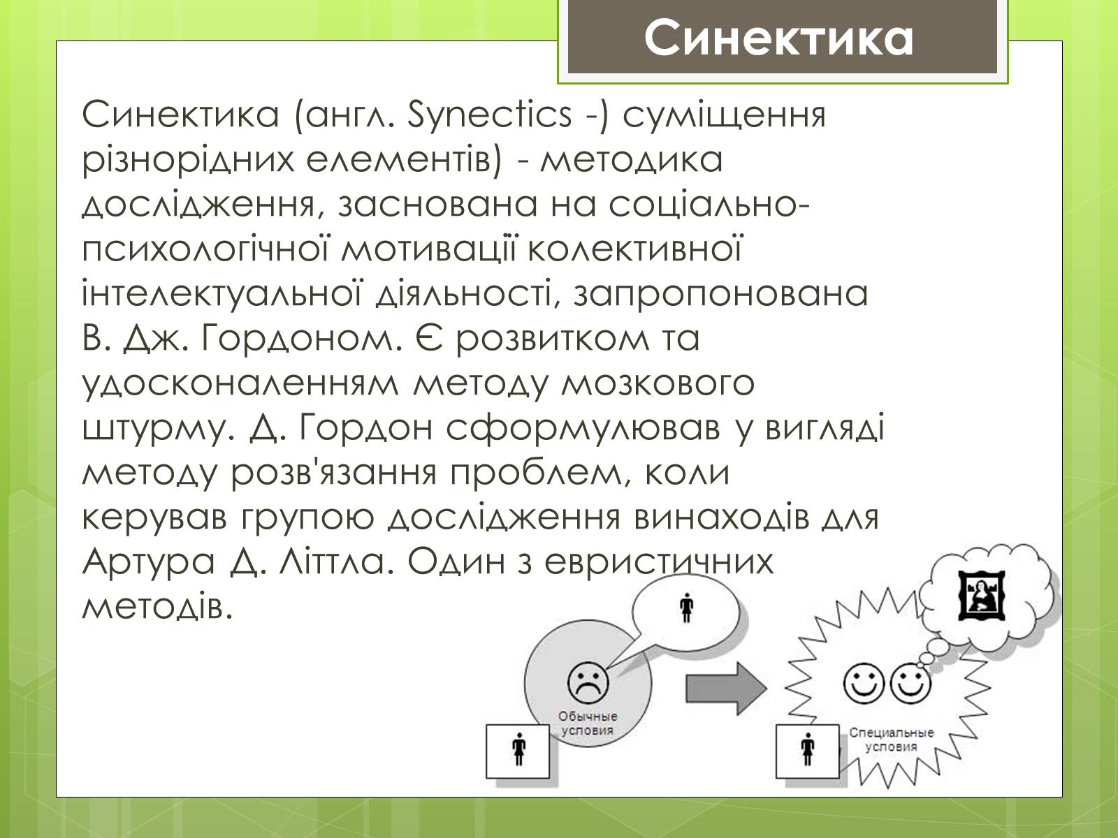 Презентація на тему «Синектика» - Слайд #2 Презентація на тему «Синектика» - Слайд #2
