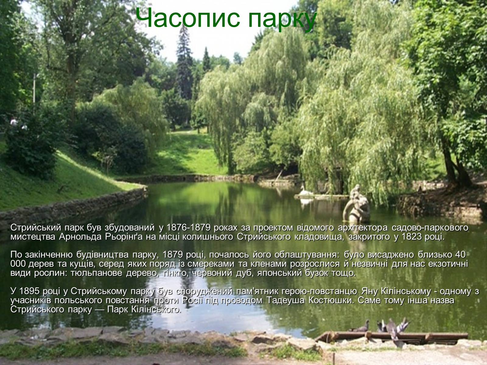 Презентація на тему «Парки Львова» - Слайд #8 Презентація на тему «Парки Львова» - Слайд #8