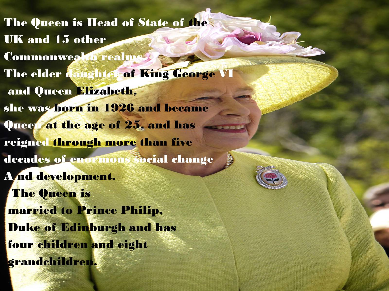 Презентація на тему «Her Majesty The Queen Elizabeth II» - Слайд #2 Презентація на тему «Her Majesty The Queen Elizabeth II» - Слайд #2