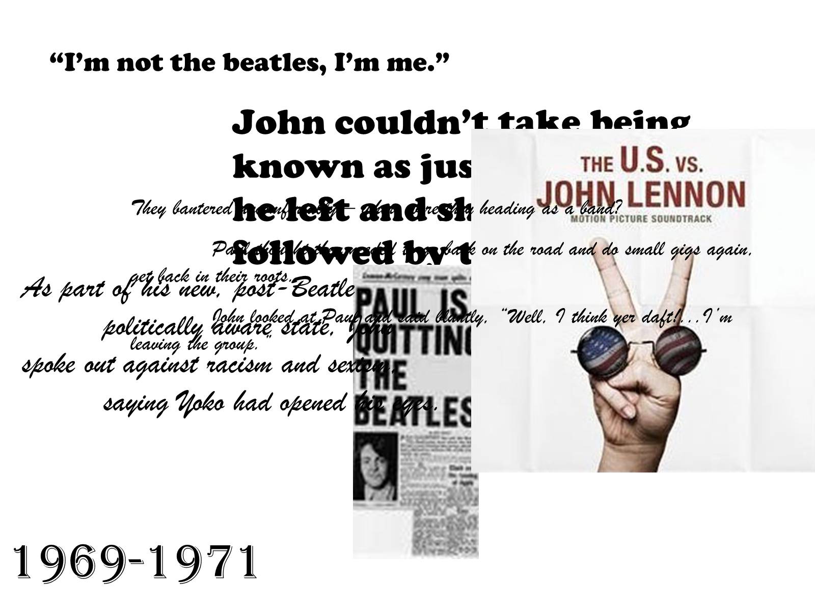 Презентація на тему «John Lennon» - Слайд #17 Презентація на тему «John Lennon» - Слайд #17