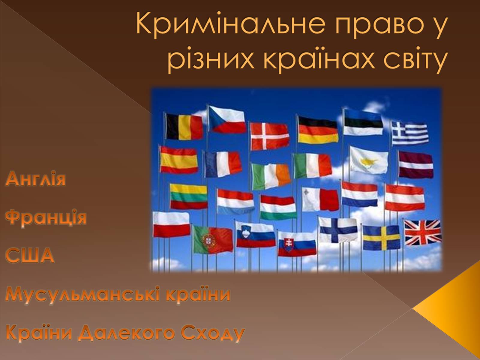 Презентація на тему «Кримінальне право у різних країнах світу» - Слайд #1 Презентація на тему «Кримінальне право у різних країнах світу» - Слайд #1