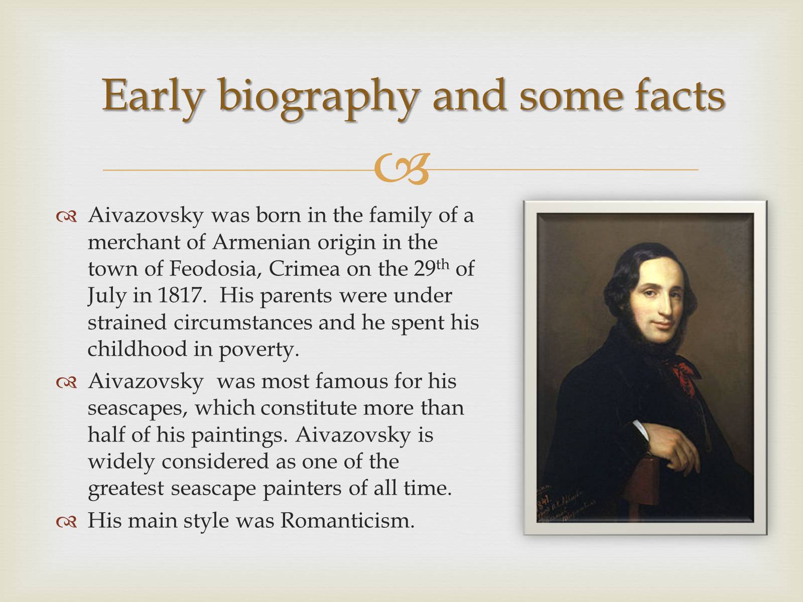 Презентація на тему «Ivan Konstantinovich Aivazovsky» (варіант 1) - Слайд #2 Презентація на тему «Ivan Konstantinovich Aivazovsky» (варіант 1) - Слайд #2
